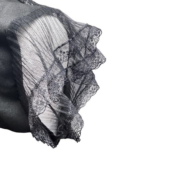 SOLD SOLD SOLD Gothic Whimsigoth Black Lace Dress with keyhole Neck Bow - Picture 6 of 12